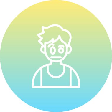 boy avatar icon, vector illustration simple design