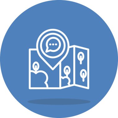 Konum Sohbeti Belirgin Temiz Damgalama Grafik ŞekliName