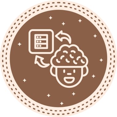 Beyin Veritabanı Dengelenmiş Düz Modern Tasarım Elemanı