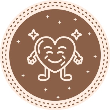 Joy simgesi basit düz çizim