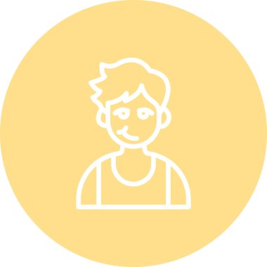 boy avatar icon, vector illustration simple design