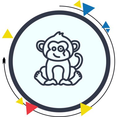 Monocle Monkey Stili Temiz Ürün Tasarımı Nesnesi