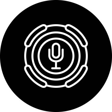 mikrofon web simge vektör çizim