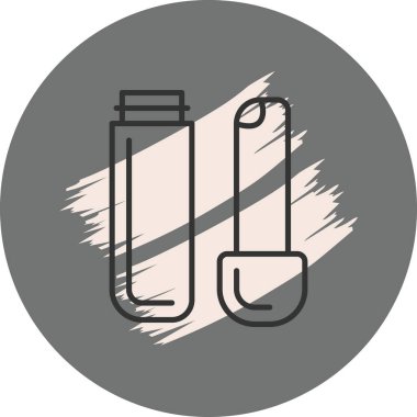 Dudak kremi Çizgisi Düz Simge