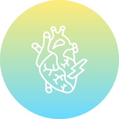 Miyokardiyal Enfarktüs Profesyonel Temiz Kullanıcı Arayüzü Elementi