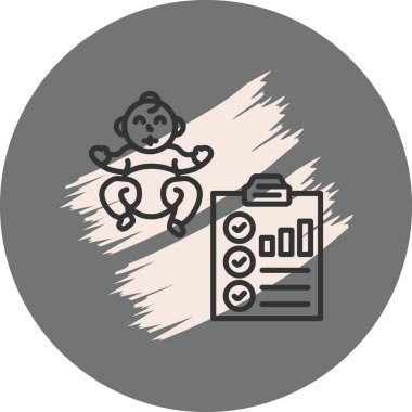 Pediatrik Değerlendirme Dinamik Yaratıcı Dijital Grafik Şekli