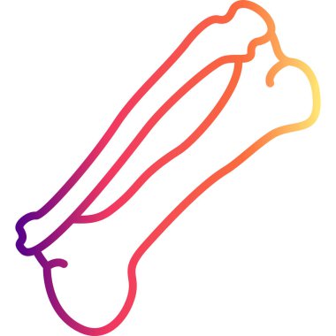 Bir çizgi simgesi insan alt bacak kemik yapısına sahiptir