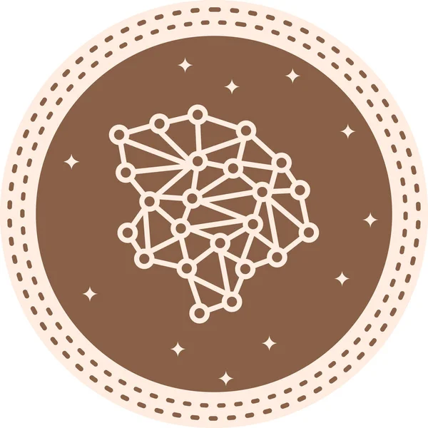 Nöral Ağ Dinamik Sofistike Düz Sanat Düzeni