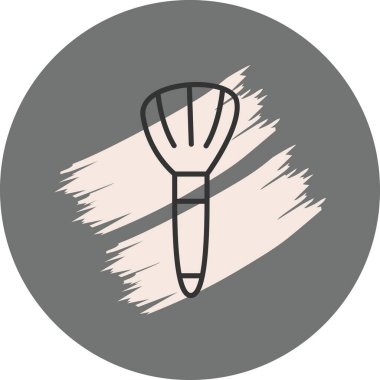 Makyaj Fırçası modern simgesinin vektör çizimi