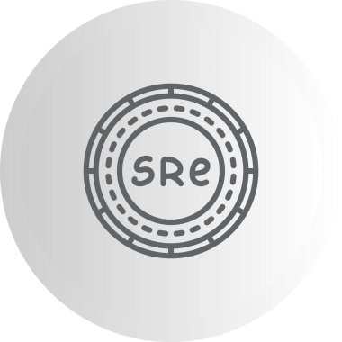 Seyşeller Madeni Para Yüksek Çözünürlüklü Minimum Vektör Tasarımı