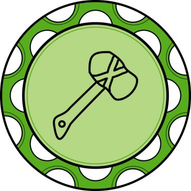 Modern Çekiç Hattı Simgesi Beyaz Arkaplanda İzole Edildi 