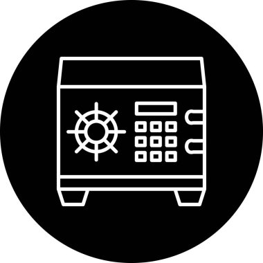 Güvenli Kutu modern simge vektör illüstrasyonu