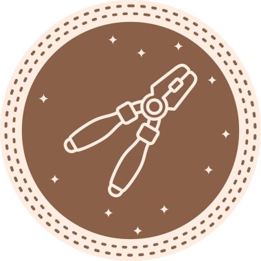 Kerpeten simgesi, vektör illüstrasyonu basit tasarım