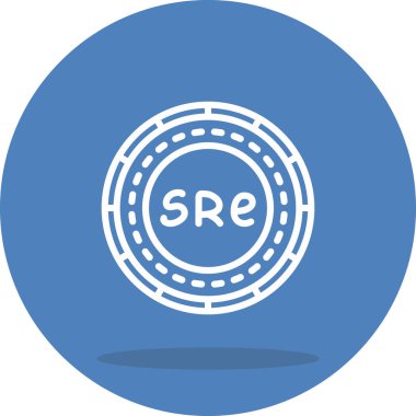 Seyşeller Sikkesi Kalın Web Grafik Çizimi