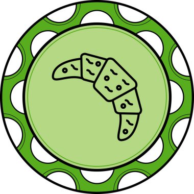 vector illustration of Croissant food icon