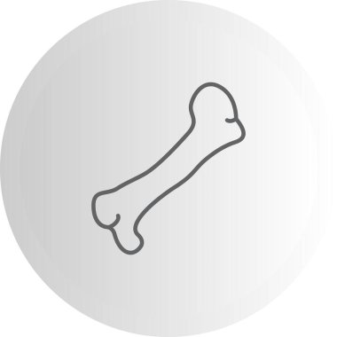 Humerus Kemiği ana hatlı düz simge