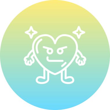 Kötü Kalp Dinamik Modern Yaratıcı Vektör Varlığı