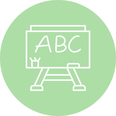 Tebeşir Tahtası Gelişmiş Fonksiyonel Web Arayüzü Sembolü