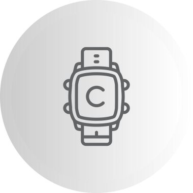 Akıllı Saat Telif Hakkı Minimum Düz Yaratıcı Grafik Tasarımı