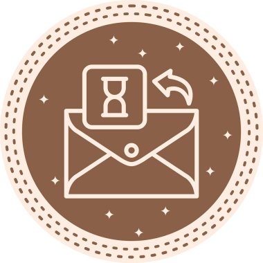 Kum saati. Web simgesi basit illüstrasyon