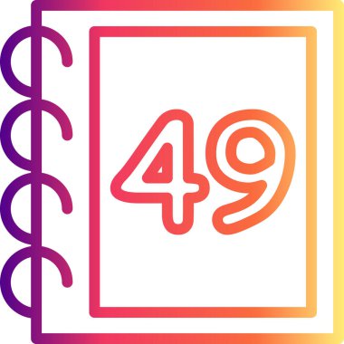 49 Web simgesi vektör illüstrasyonu