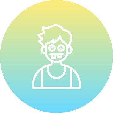 erkek avatar simgesi, vektör illüstrasyonu basit tasarım