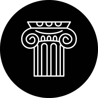 sütun web simgesi vektör illüstrasyonu