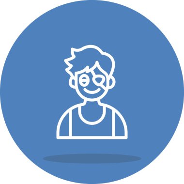 boy avatar icon, vector illustration simple design