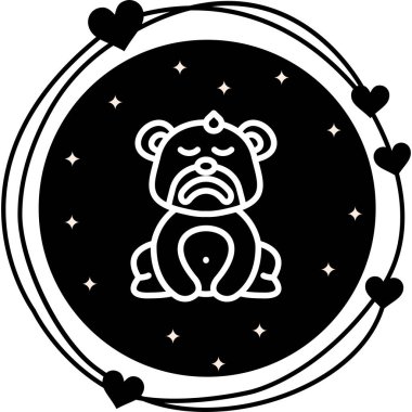 Seksi Ter Ayısı Profesyonel Yaratıcı Grafik Elementi