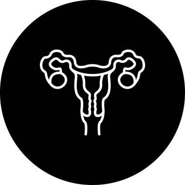 Kadın Üreme Sistemi Yüksek Çözünürlüklü Sanat Sembolü