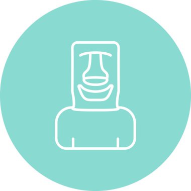 Moai Yaratıcı İşlevsel Web Grafik Sembolü