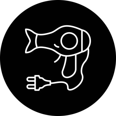 Hair Dryer Premium Clean Digital Art Layout