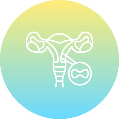 Doğum Denetim Halkası Web simgesi vektör illüstrasyonu