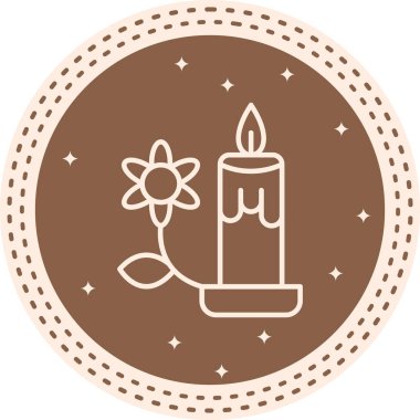 mum ağ ikonu vektör illüstrasyonu