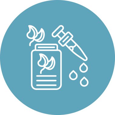 Serum Web simgesi vektör illüstrasyonu