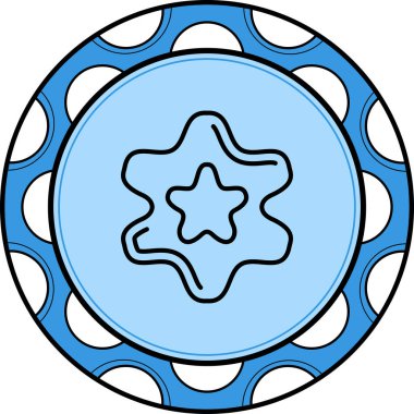 düz geribildirim simgesi vektör çizimi 