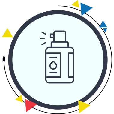 Skin Toner Simgesi, Basit İllüstrasyon