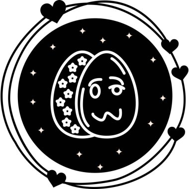 Paskalya Sarhoş Yumurta Premium Temiz Dijital Sanat Düzenlemesi