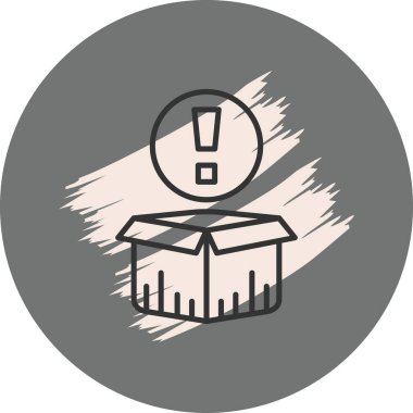 Uyarı Ağ ikonu vektör illüstrasyonu