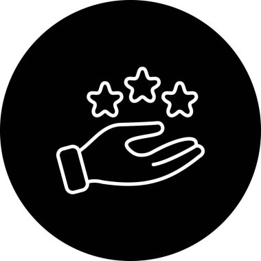 düz geribildirim simgesi vektör çizimi 