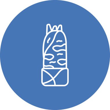 Kebap Simgesi vektör çizimi tasarımı