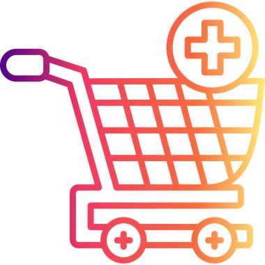 Cart web simgesi vektör illüstrasyonuna ekle