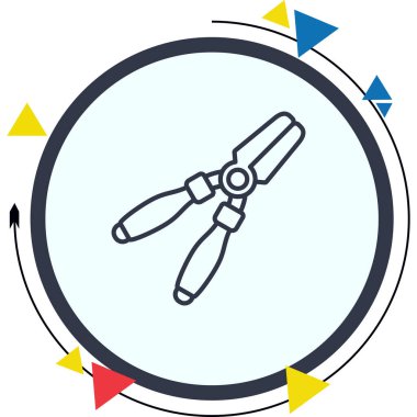 Kerpeten simgesi, vektör illüstrasyonu basit tasarım