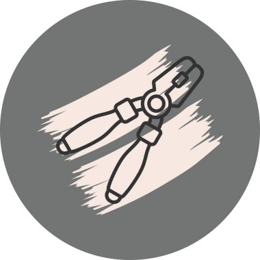 Kerpeten simgesi, vektör illüstrasyonu basit tasarım