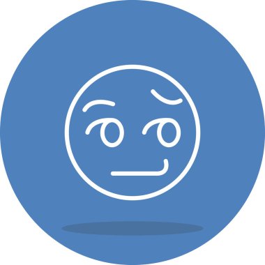 emoji simgesi, web kullanımı için basit tasarım vektör çizimi