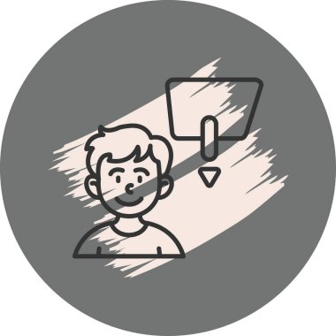 Gözlemci Profili Zarif Profesyonel Düz Grafik Sembolü