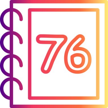 Yetmiş Web simgesi vektör illüstrasyonu