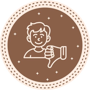 düz geribildirim simgesi vektör çizimi 