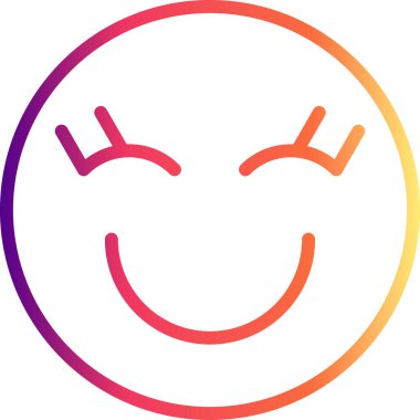 emoji simgesi, web kullanımı için basit tasarım vektör çizimi