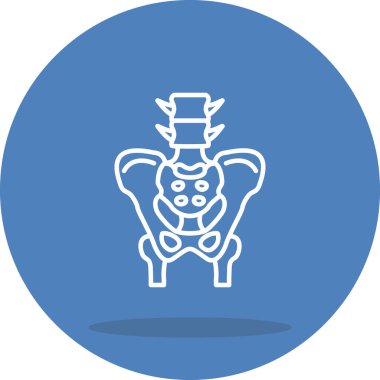 Sacrum web simgesi vektör illüstrasyonu